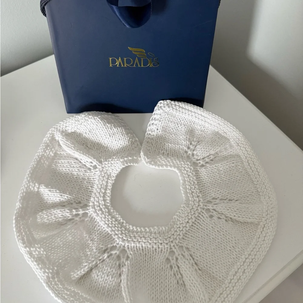 White Knitted Babygirl collar - Picture 1 of 2